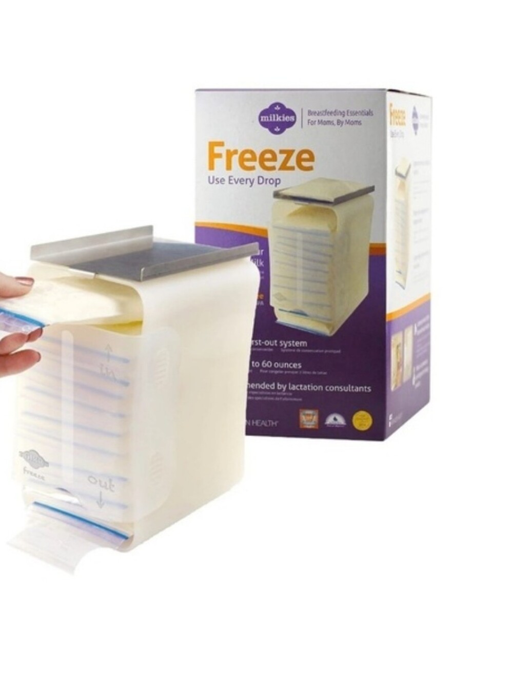 Milkies Freeze Breast Milk Storage System Like New No Box